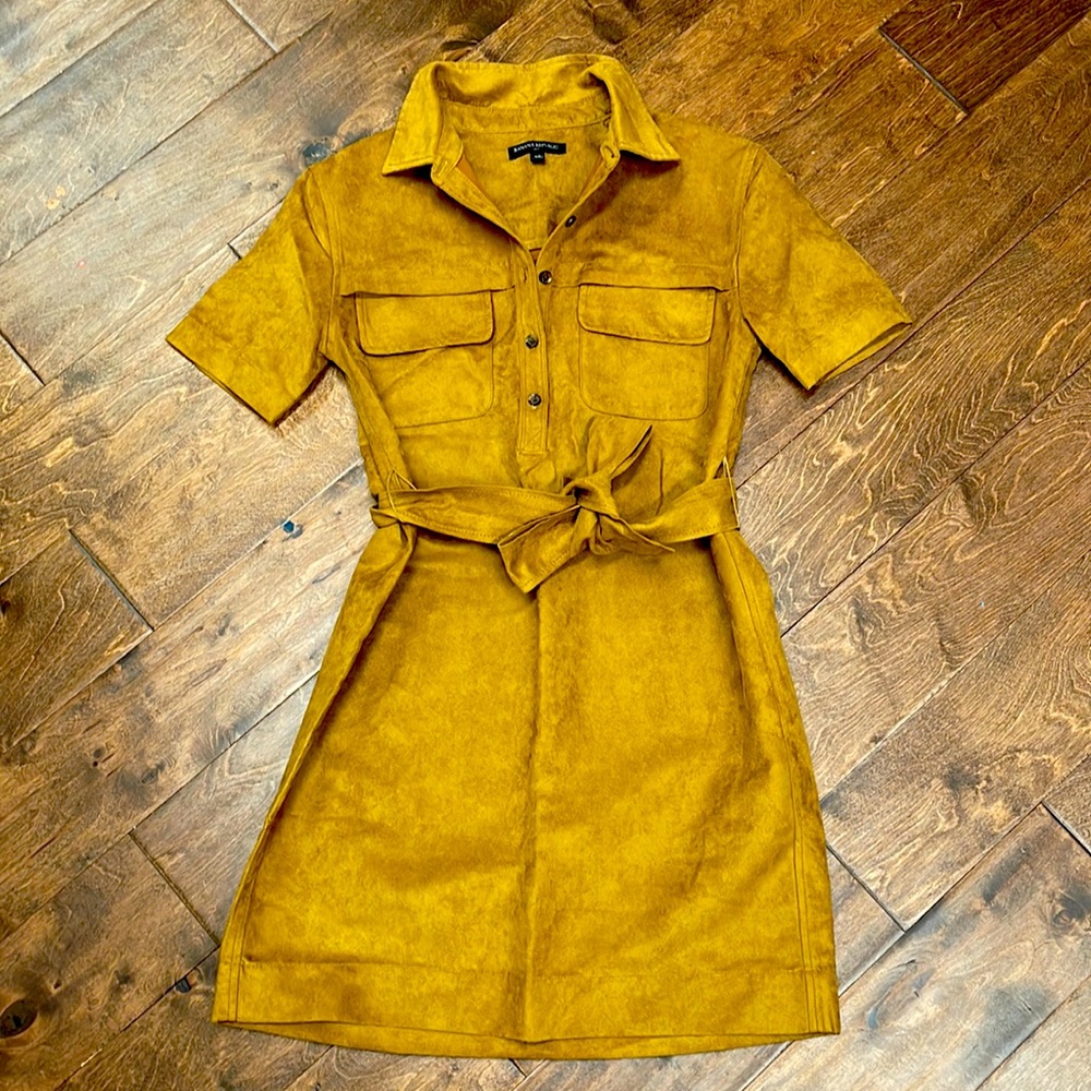 Banana Republic Vegan Suede Dress